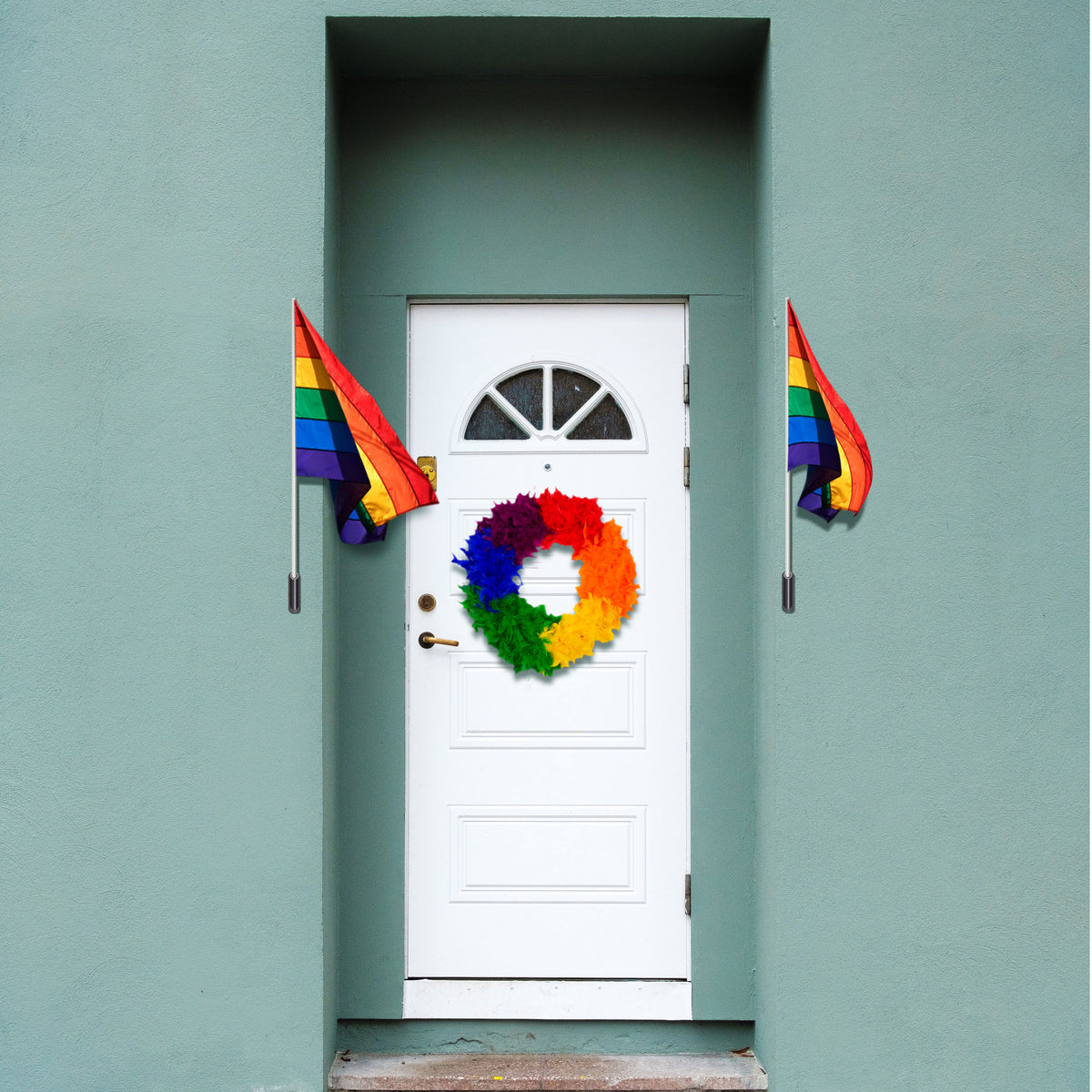 Rainbow Pride Wreath