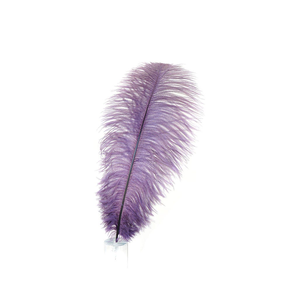 Large Ostrich Feathers - 17"+ Drabs - Amethyst