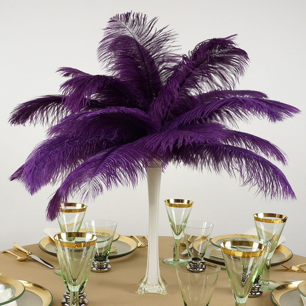 Ostrich Feathers 13-16" Drabs - Purple