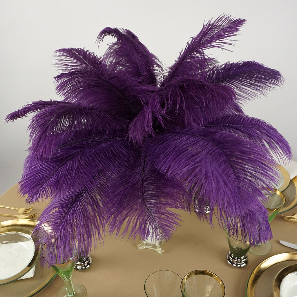 Ostrich Feathers 13-16" Drabs - Purple