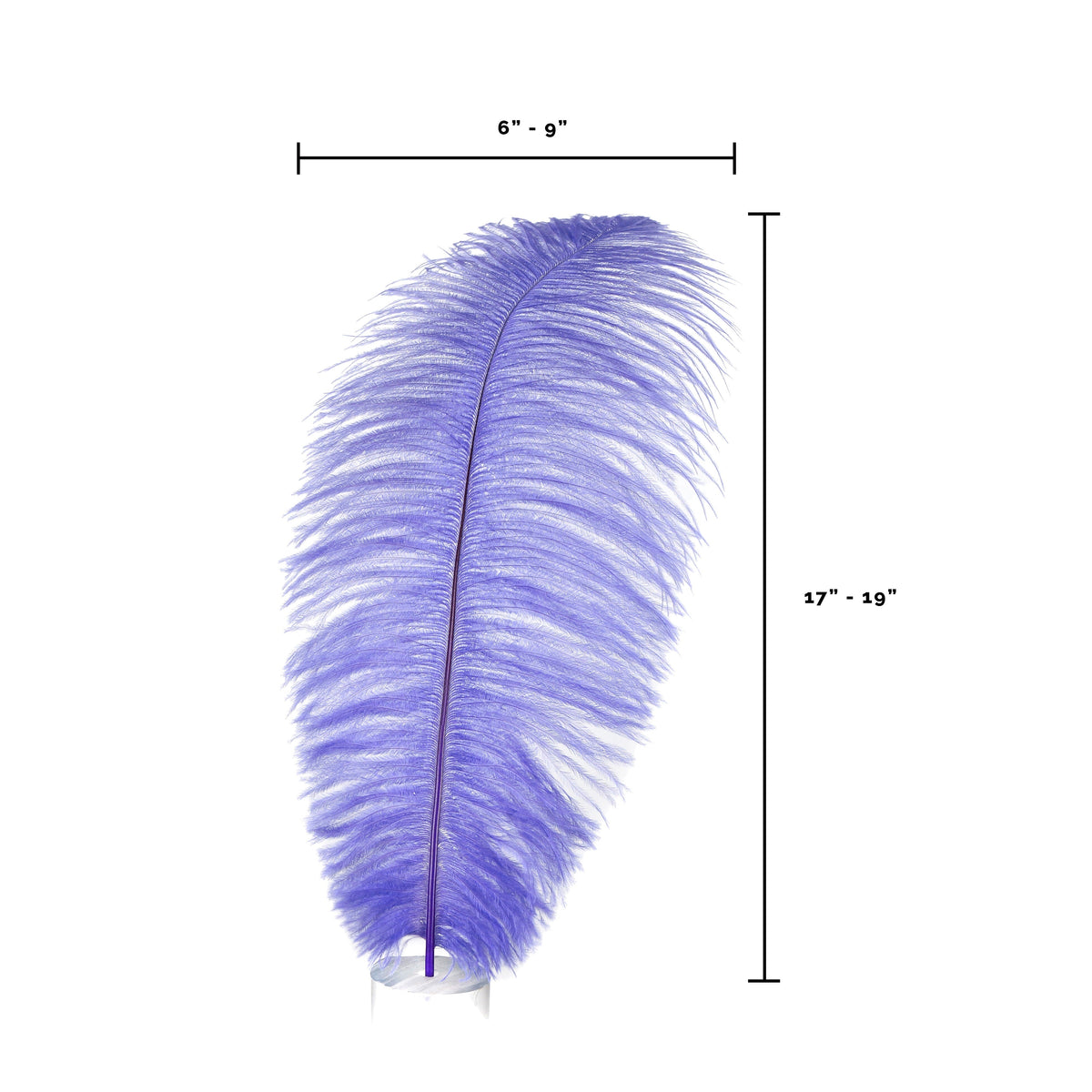 Large Ostrich Feathers - 17"+ Drabs - Lavender