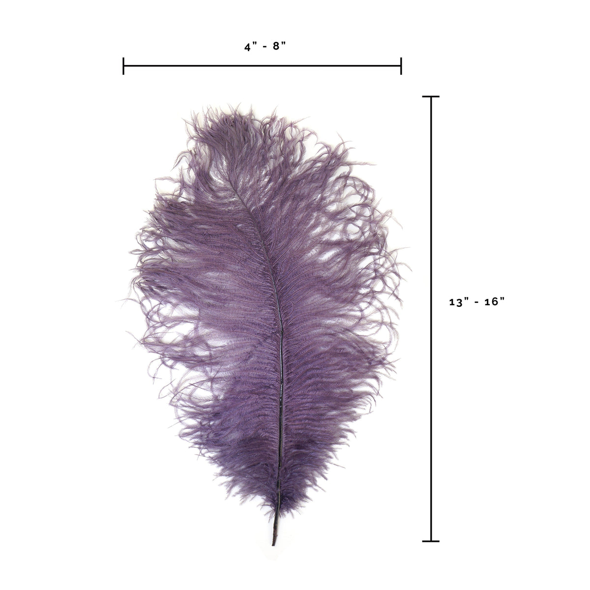 Ostrich Feathers 13-16" Drabs - Amethyst