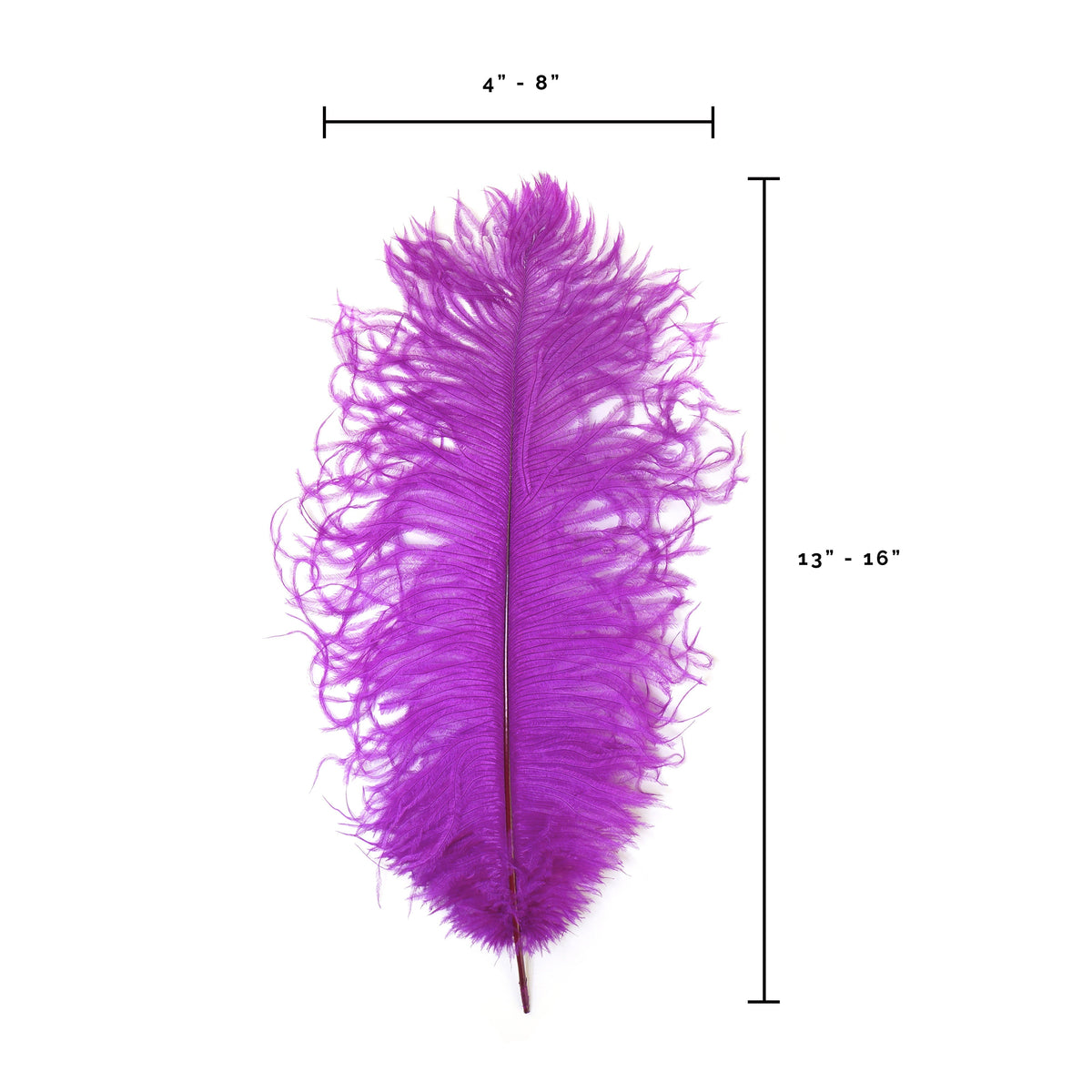 Ostrich Feathers 13-16" Drabs - Very Berry