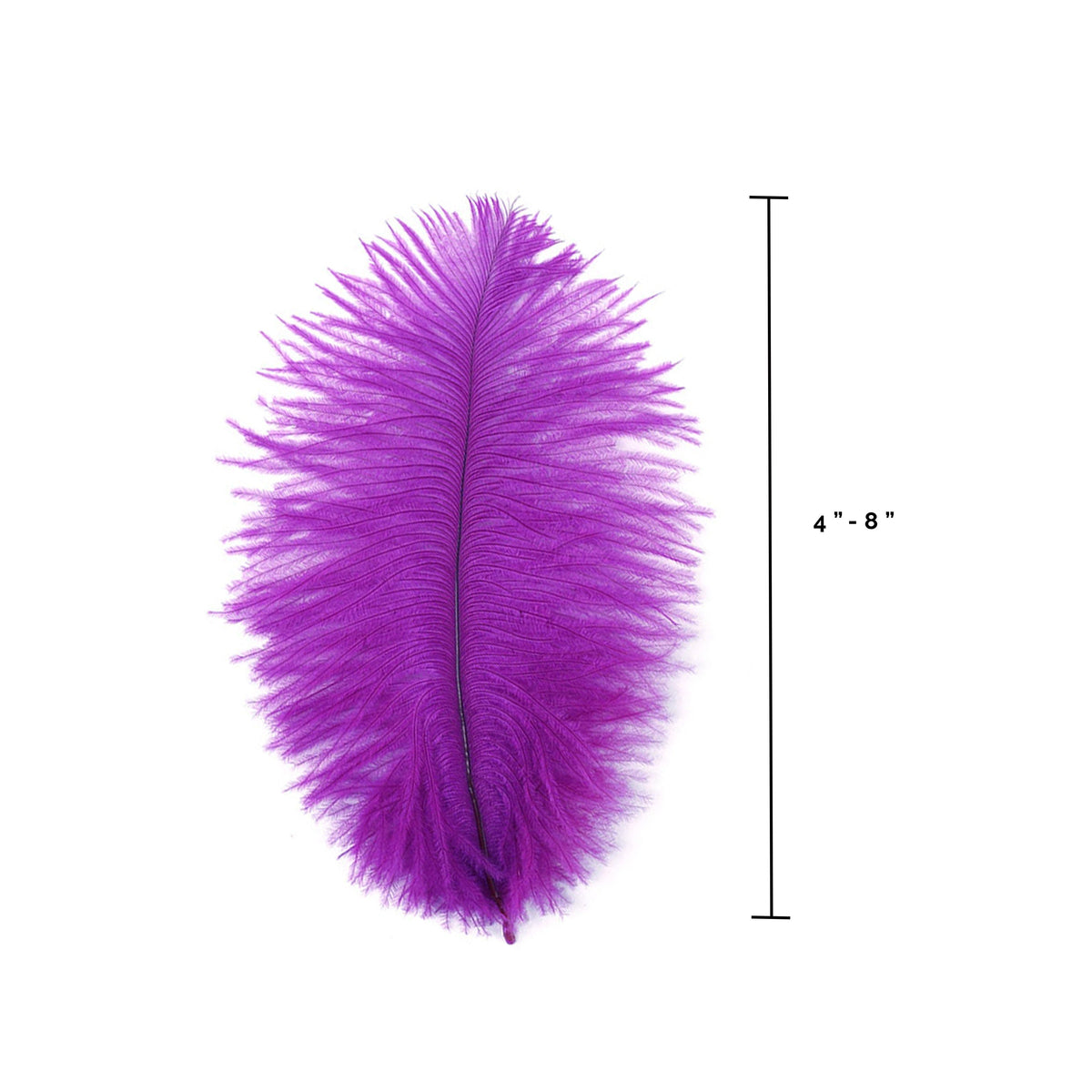 Ostrich Feathers 4-8" Drabs - Very Berry