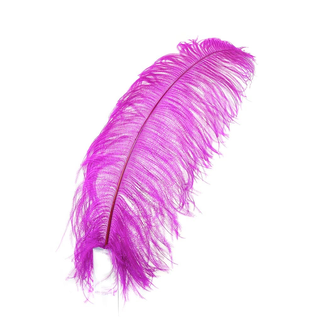 Large Ostrich Feathers - 20-25" Prime Femina Plumes - Very Berry