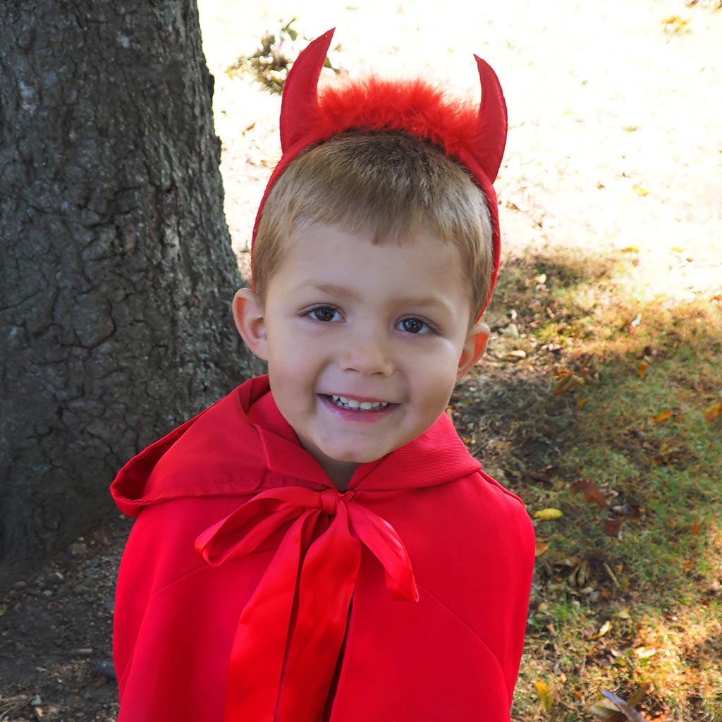 Marabou Devil Horns Headband