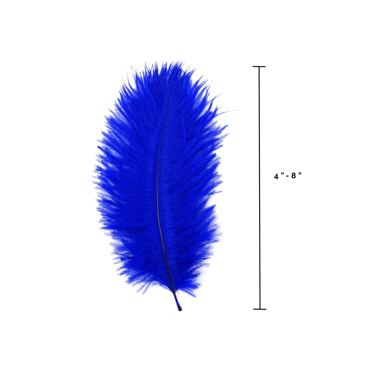 Ostrich Feathers 4-8" Drabs - Royal
