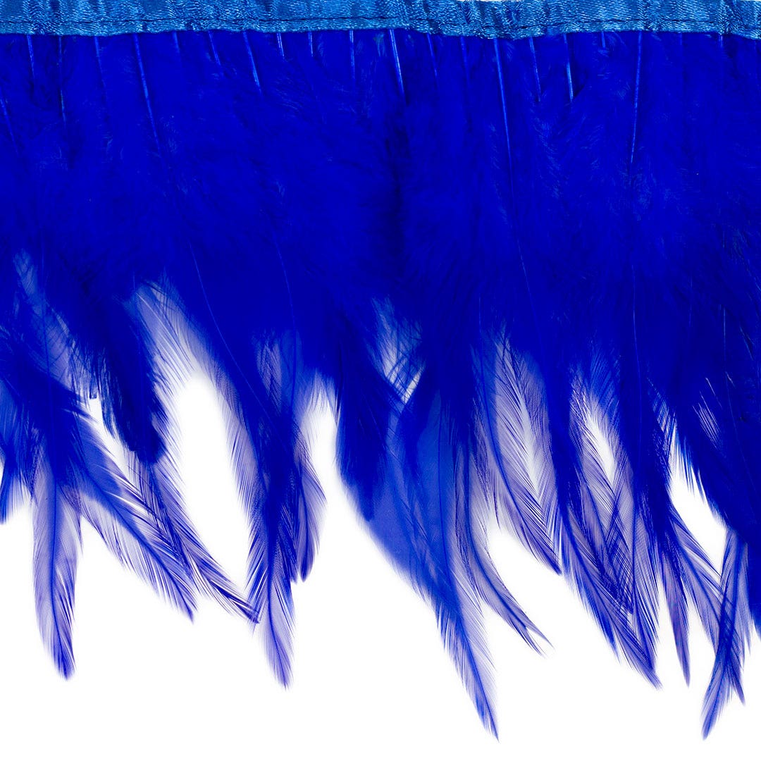 Rooster Saddle Fringe on Bias 6-8" x 1 YD-Royal