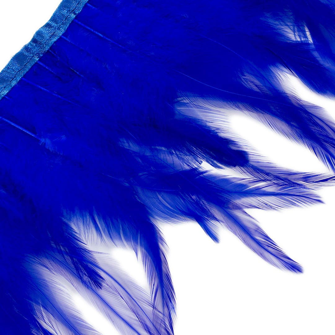 Rooster Saddle Fringe on Bias 6-8" x 1 YD-Royal