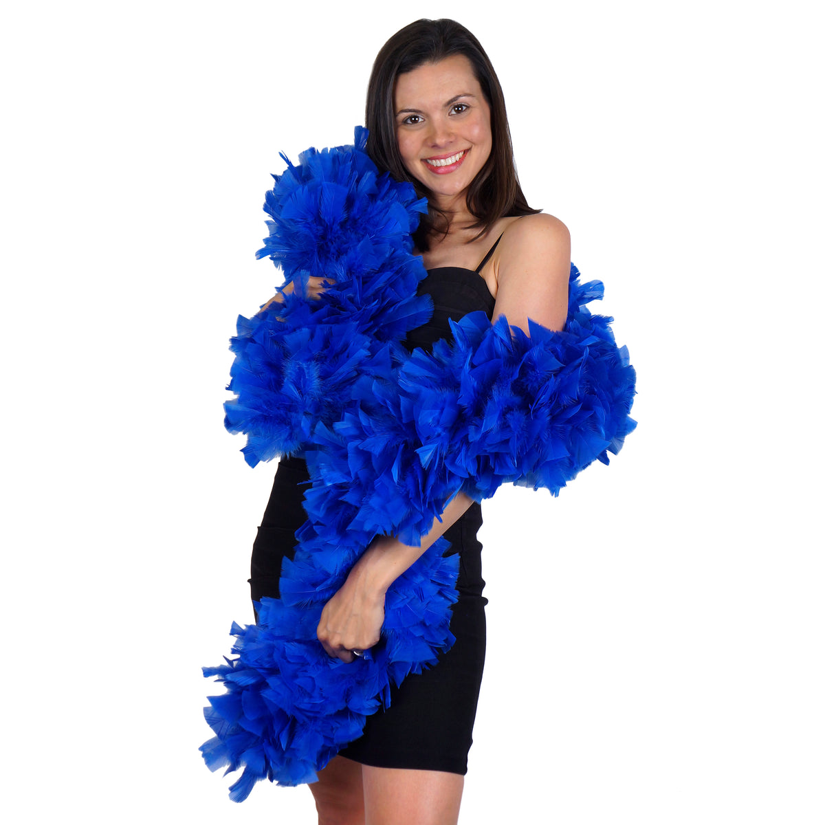 Turkey Feather Boa 8-10" - Royal