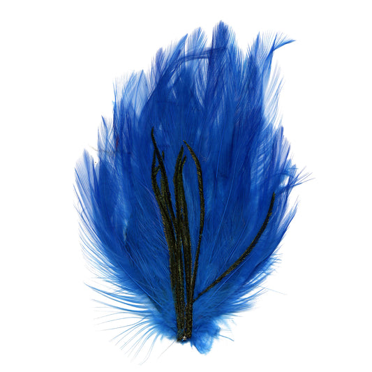 Peacock Flue Small Feather Pad - Dk Turquoise/Natural