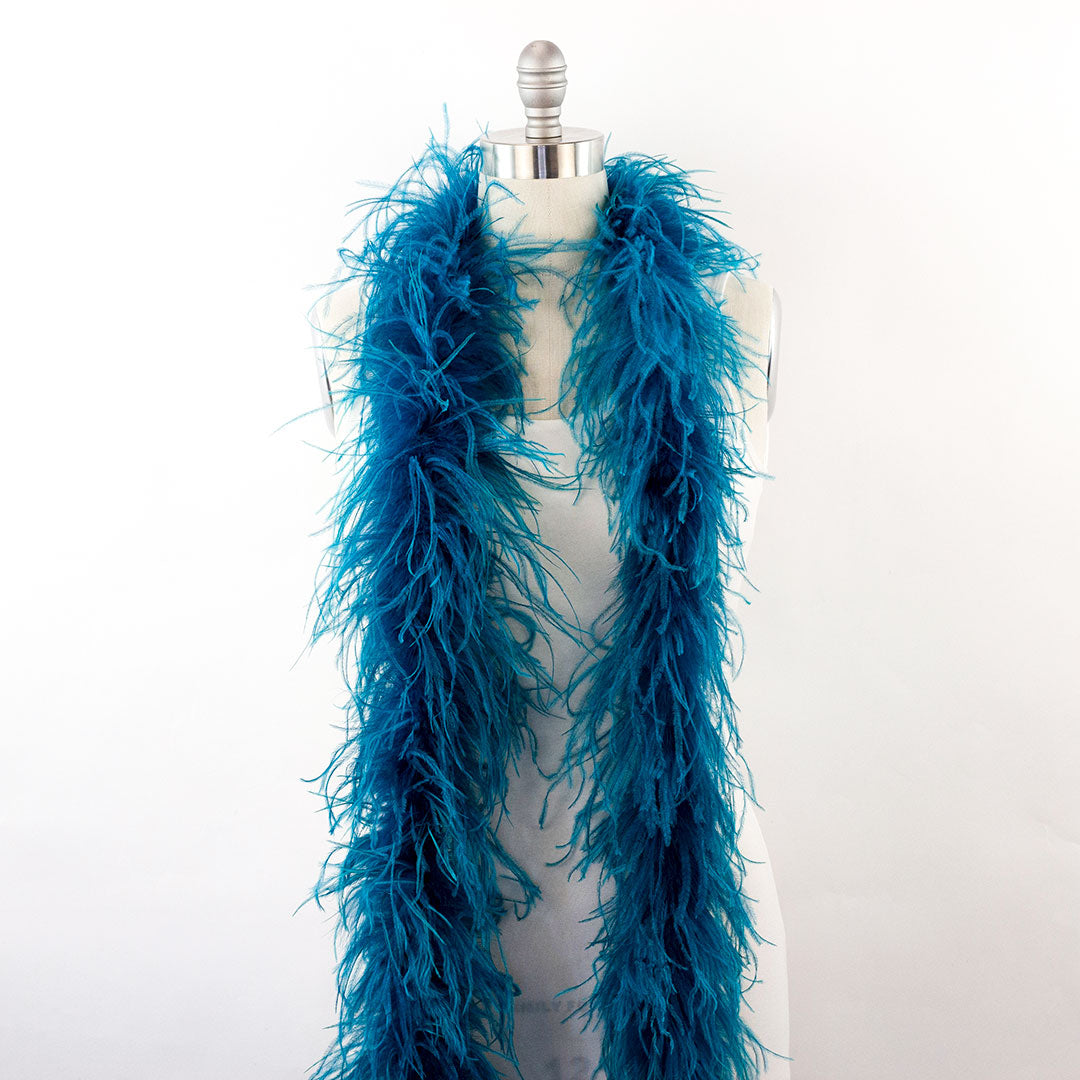 Peacock Blue 2 Ply Ostrich Feather Boa