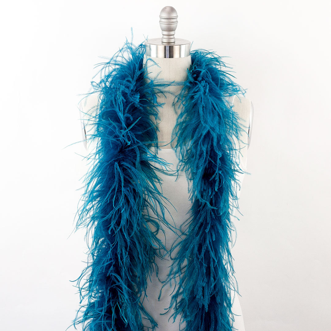 Peacock Blue 2 Ply Ostrich Feather Boa