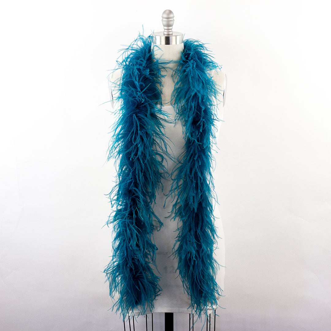 Peacock Blue 2 Ply Ostrich Feather Boa