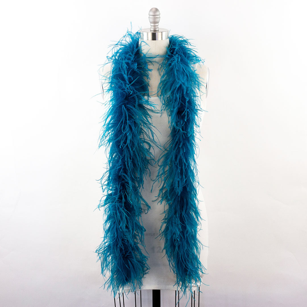 Peacock Blue 2 Ply Ostrich Feather Boa