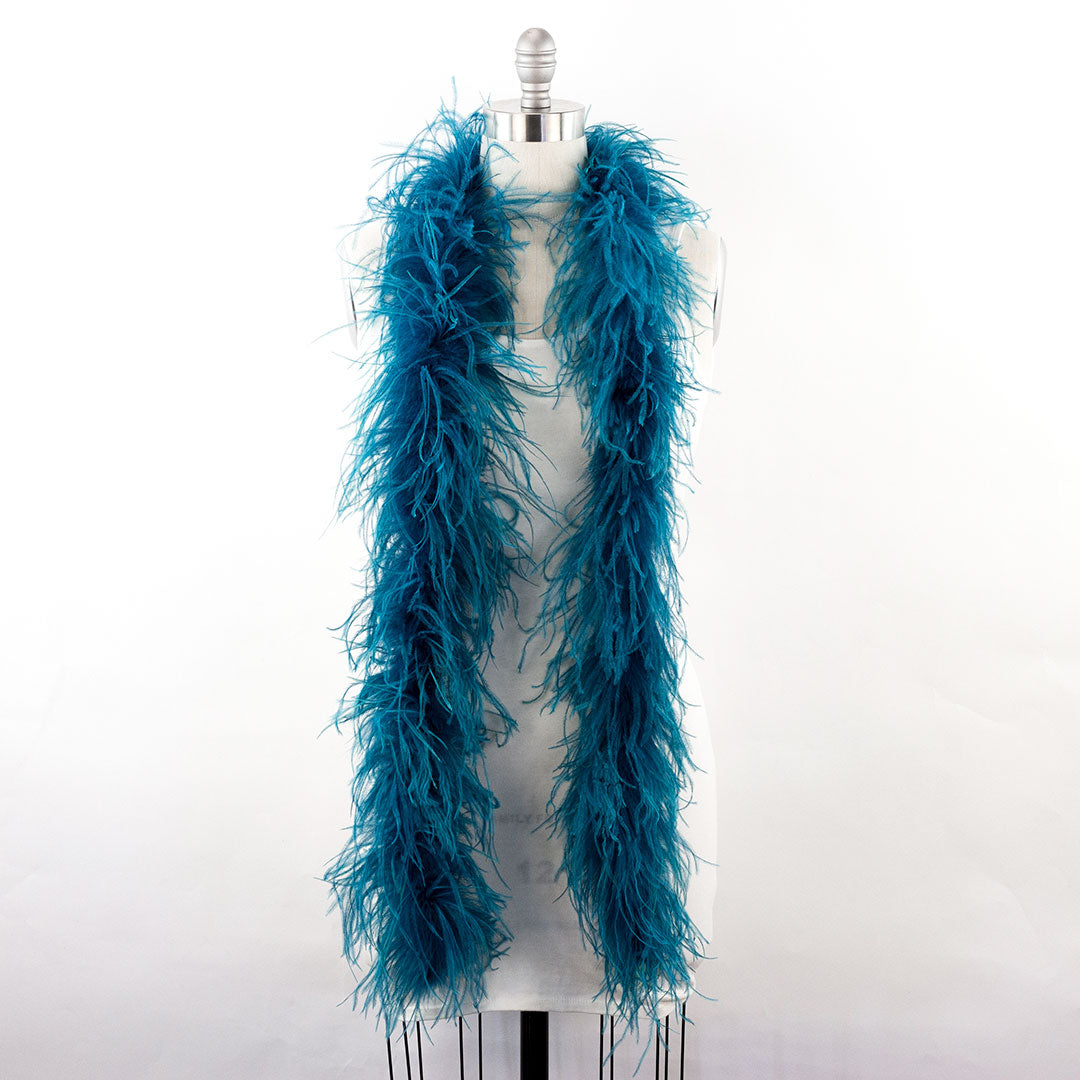 Peacock Blue 2 Ply Ostrich Feather Boa