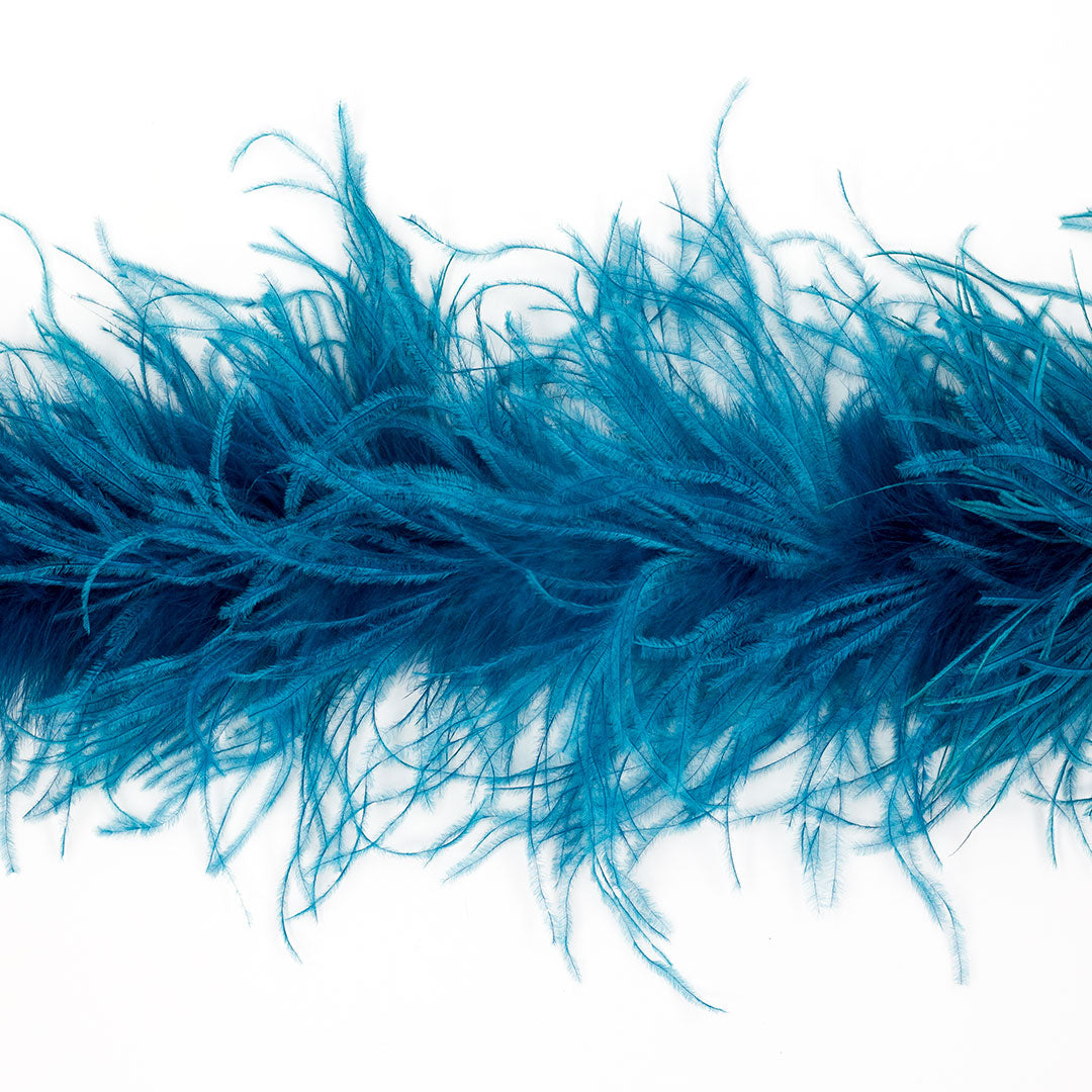 Peacock Blue 2 Ply Ostrich Feather Boa