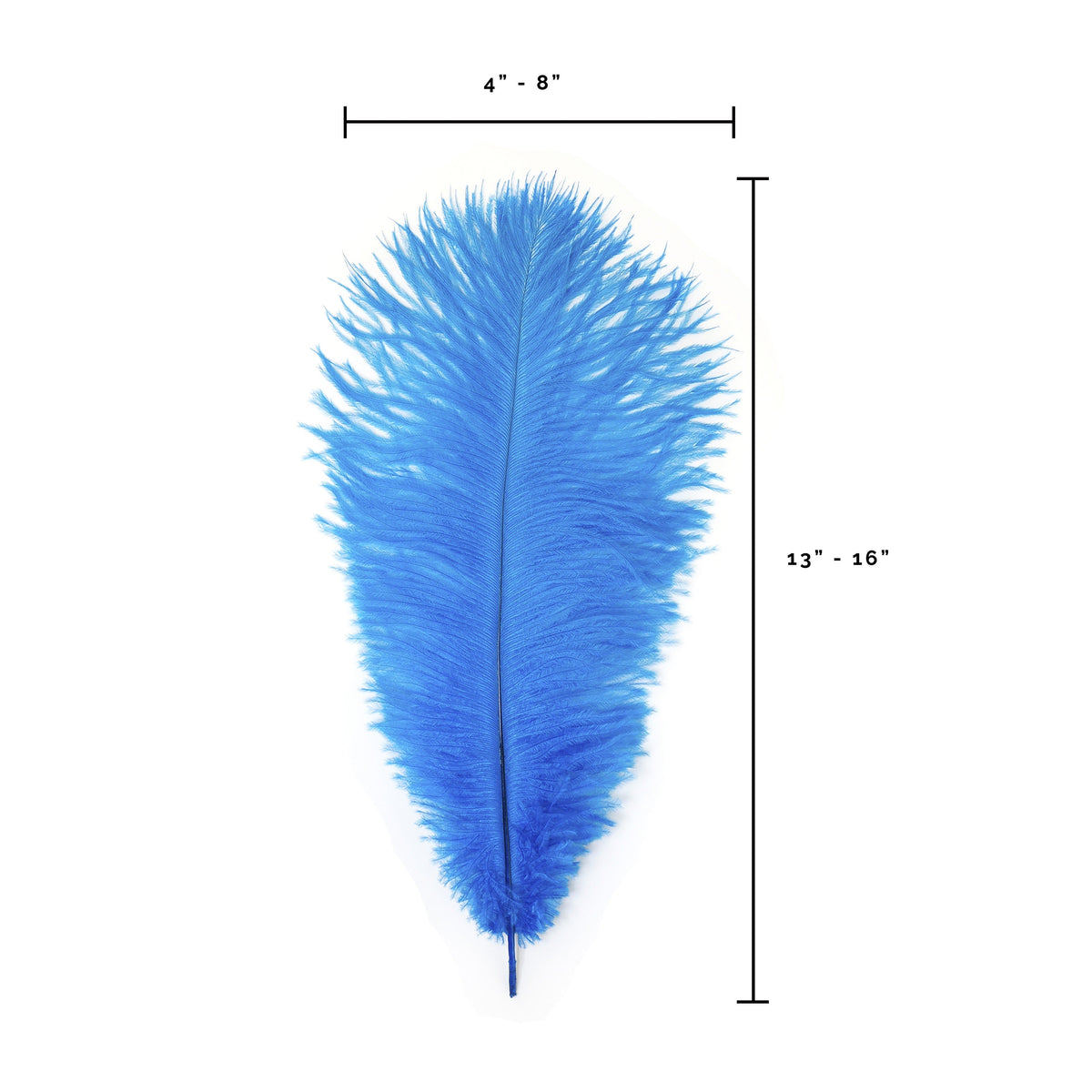 Ostrich Feathers 13-16" Drabs - Dark Turquoise