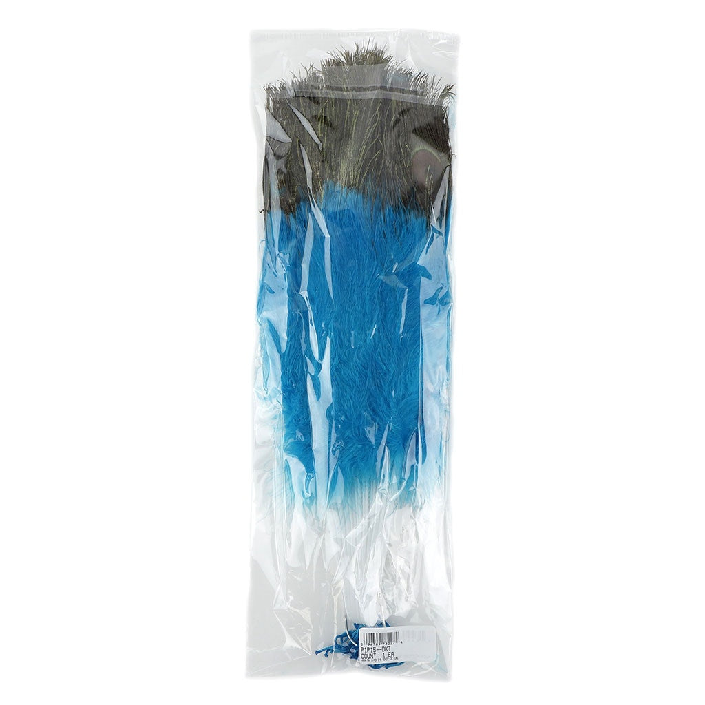ZUCKER™ Marabou-Peacock Feather Fan - Dark Turquoise