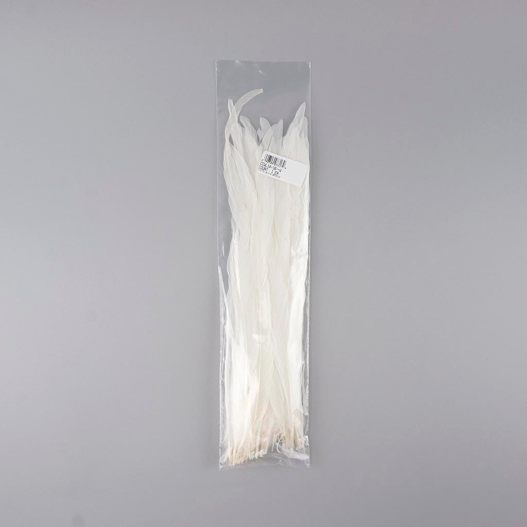 Rooster Coque Tails White - 13 - 16" - 25pcs