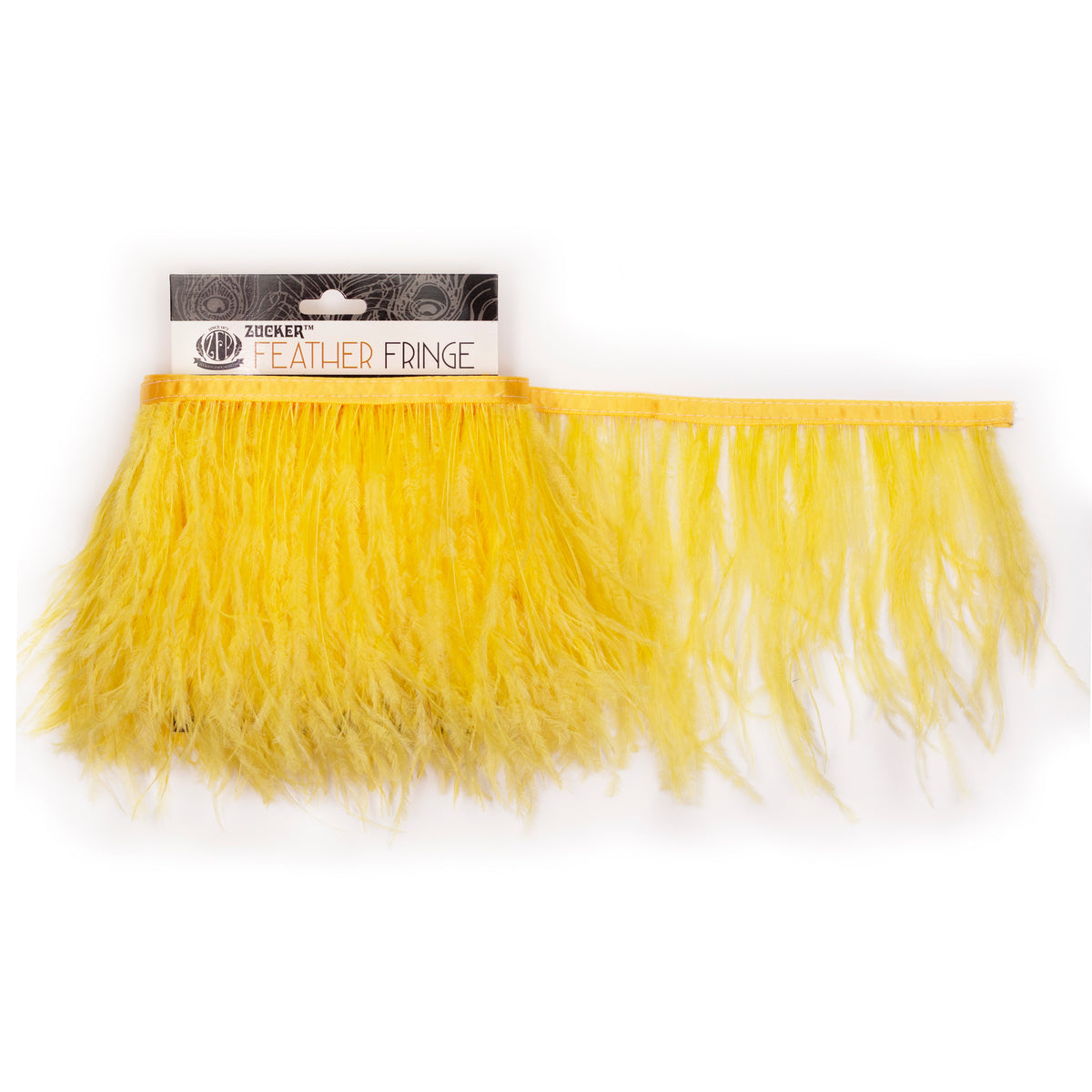 One-Ply Ostrich Feather Fringe - 5 Yards - Pineapple