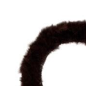 STRUNG TURKEY MARABOU BLOOD QUILL FEATHERS 3-4' - BROWN