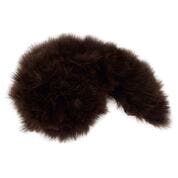 STRUNG TURKEY MARABOU BLOOD QUILL FEATHERS 3-4' - BROWN