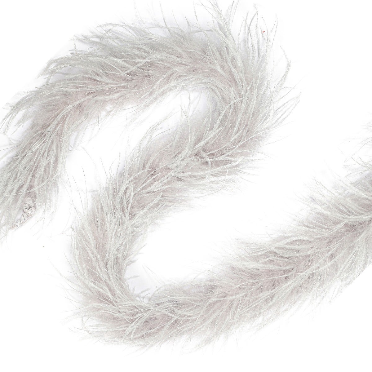 Ostrich Feather Boa - Value Two-Ply - Silver