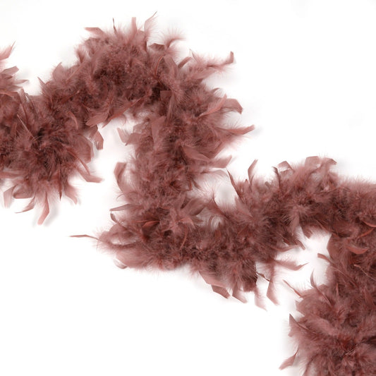 Chandelle Feather Boa - Lightweight - Dusty Rose