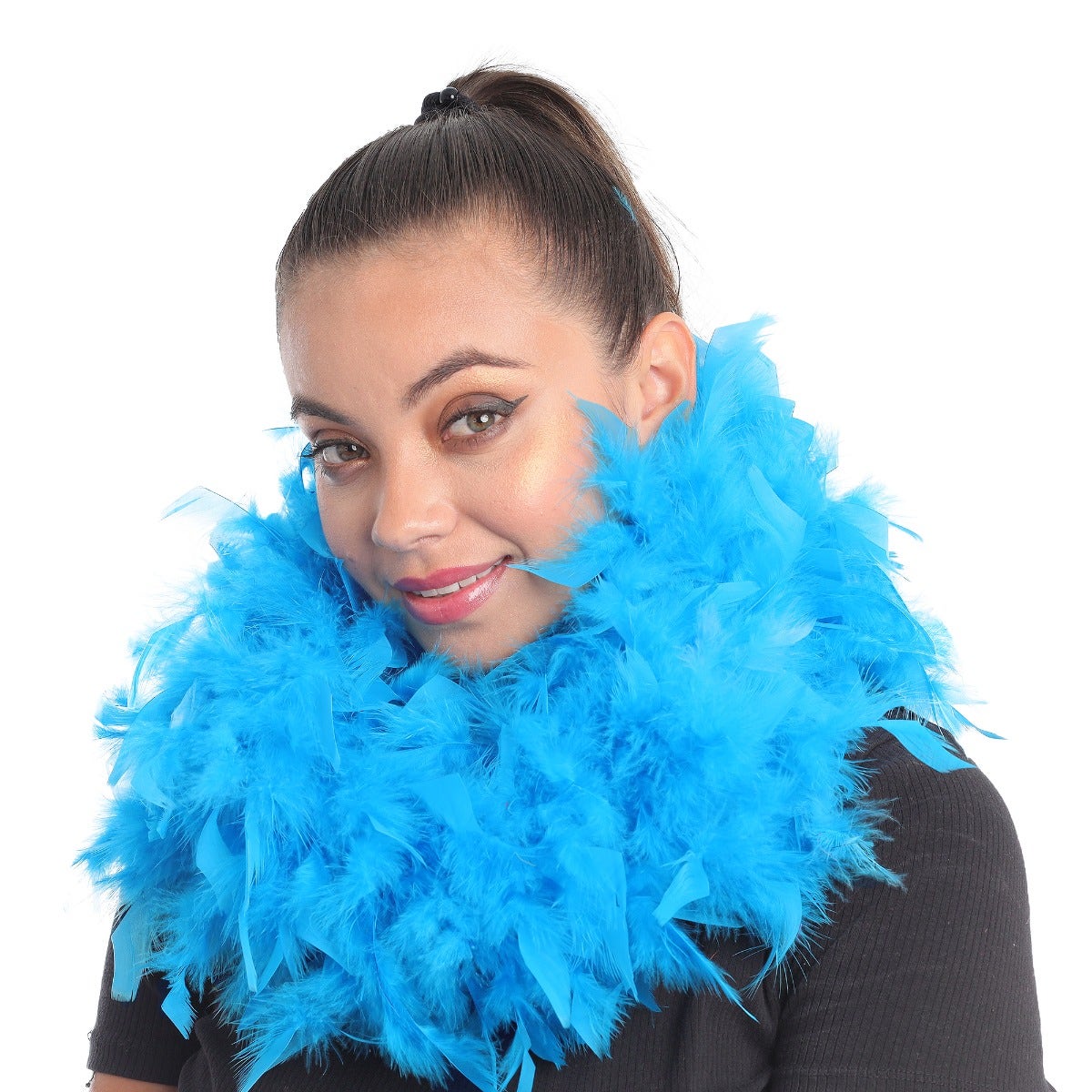 Chandelle Feather Boa - Medium Weight - Dark Turquoise