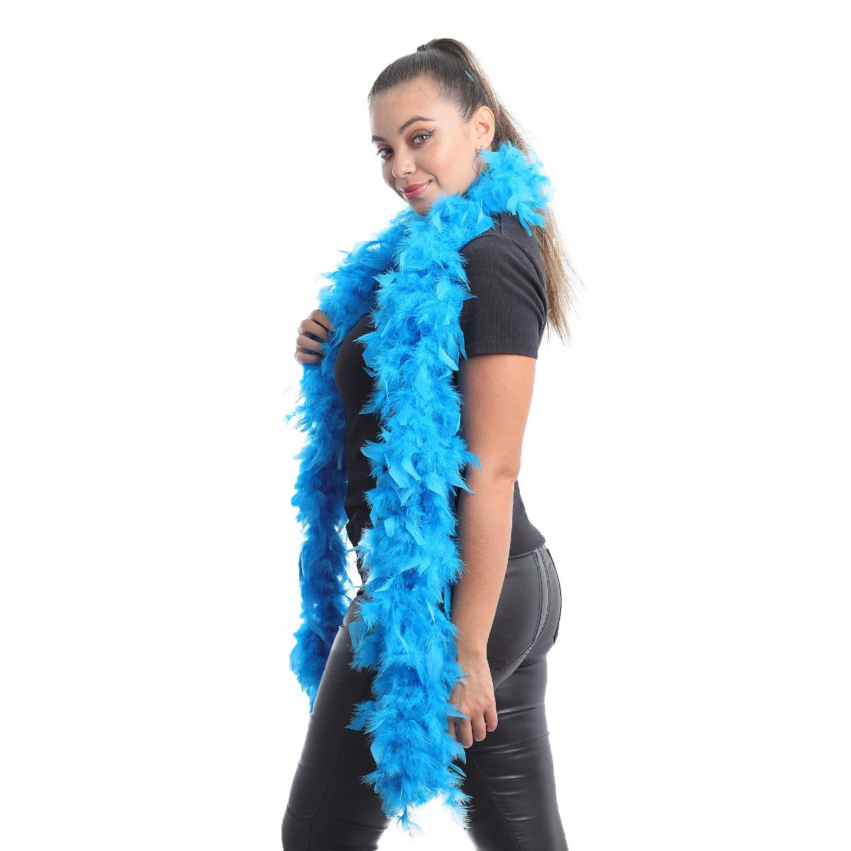 Chandelle Feather Boa - Medium Weight - Dark Turquoise