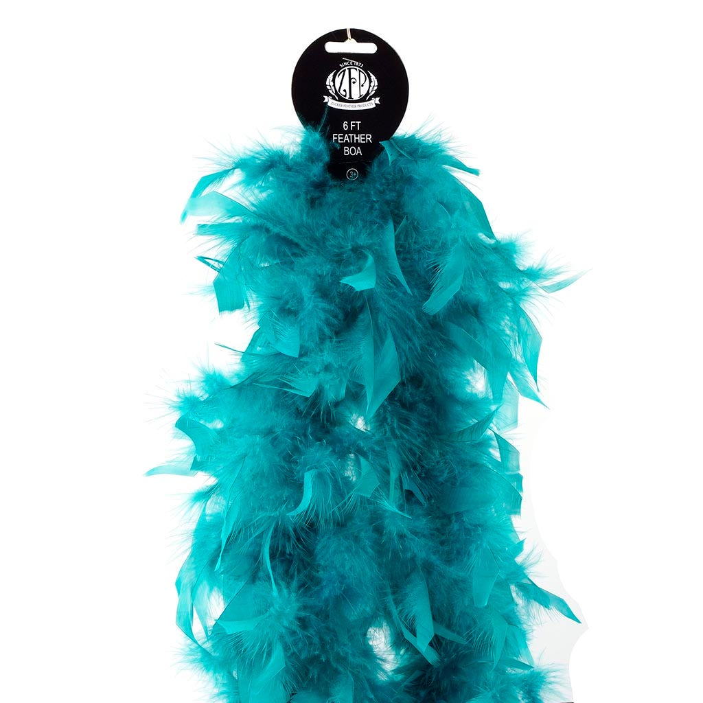 Chandelle Feather Boa - Lightweight - Dark Aqua