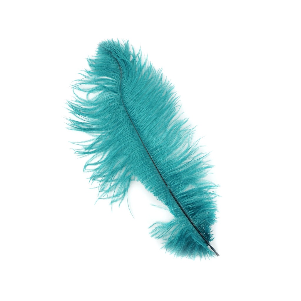 Ostrich Feathers-Damaged Drabs - Dark Aqua