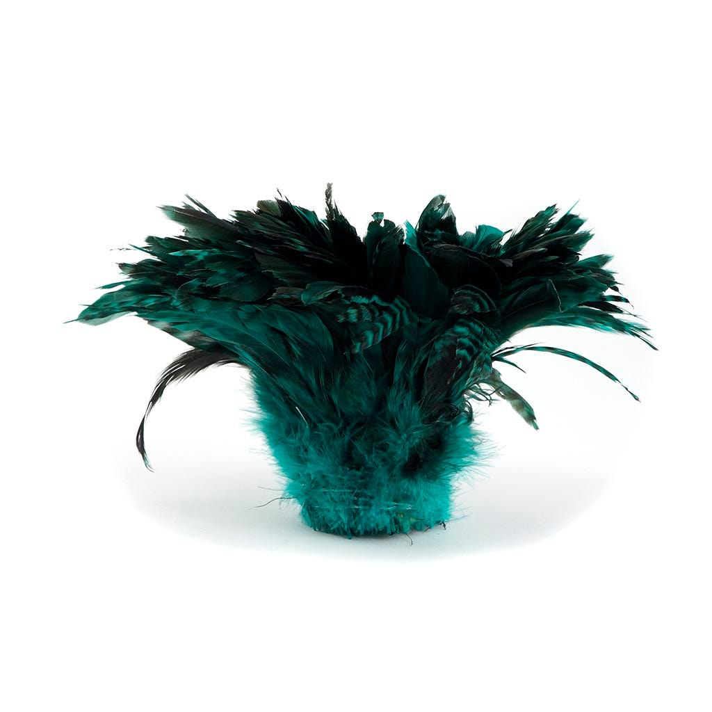 Rooster Coque Tails-Chinchilla 1YD Dark Aqua