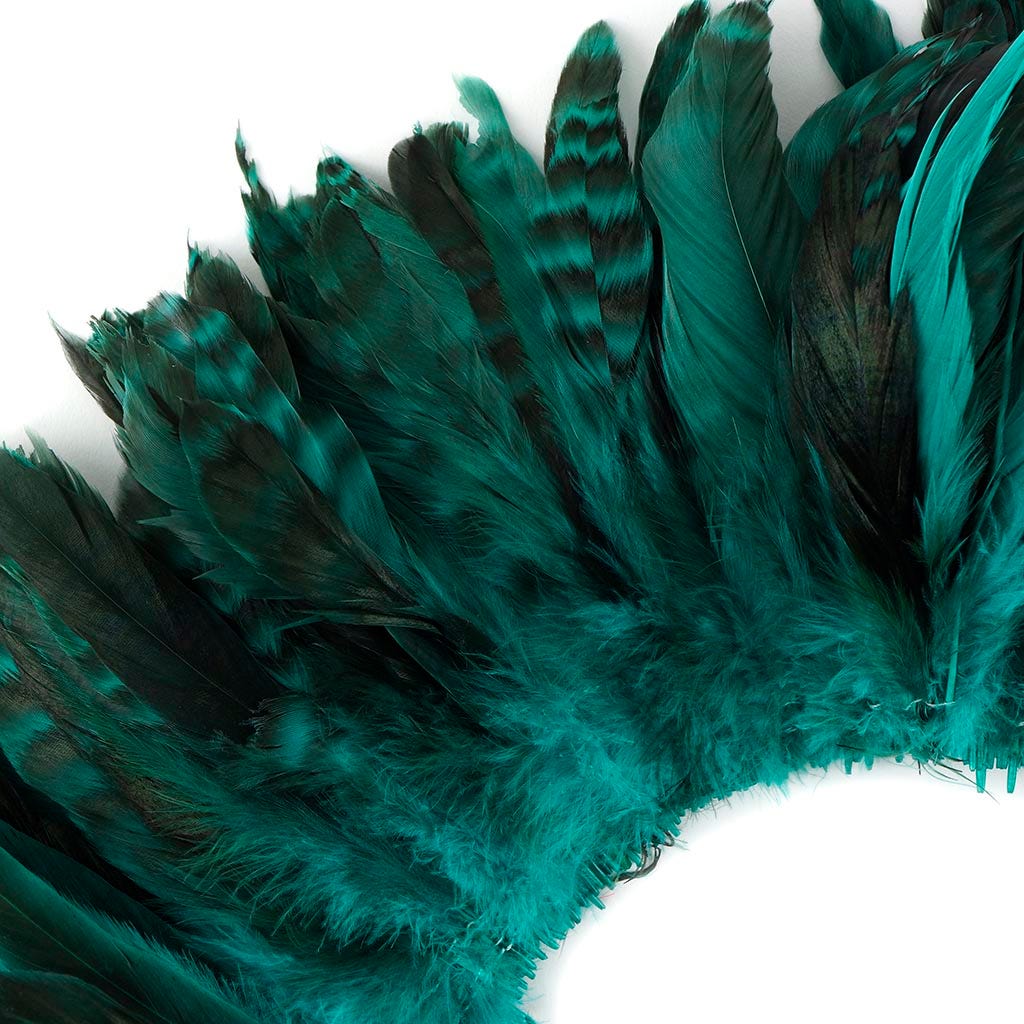 Rooster Coque Tails-Chinchilla 1YD Dark Aqua