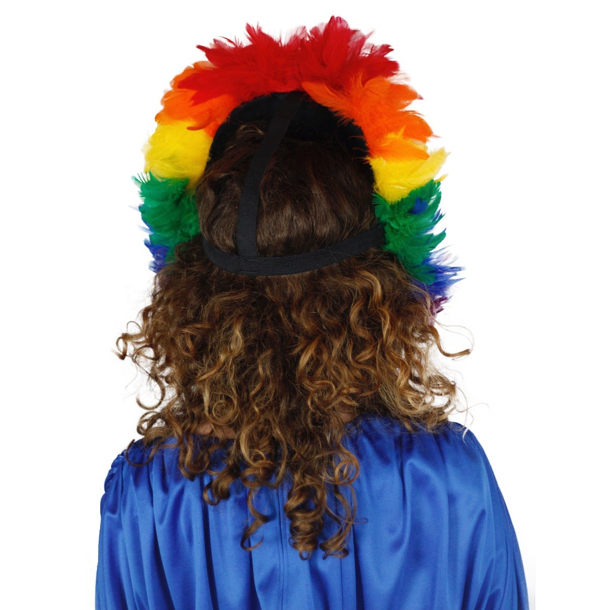 Rainbow & Sequin Feather Headdress