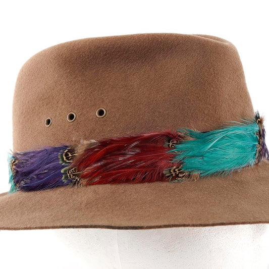 Feather Tape Trim w/Pheasant & Hackle