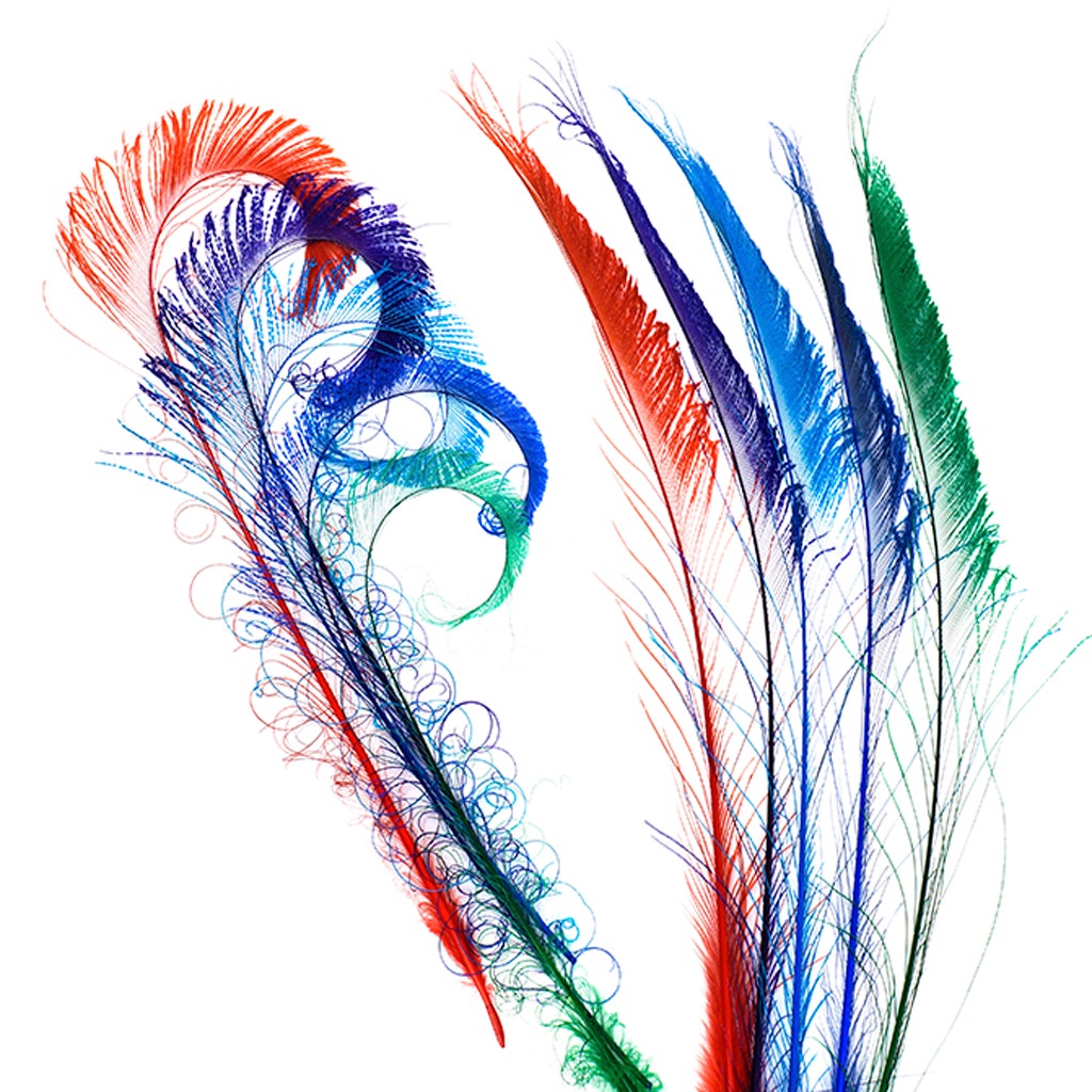 Peacock Swords Bleach Mix Dyed - Jewel Mix