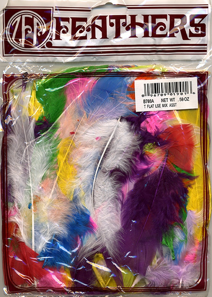 Loose Turkey Flats Mix Dyed - Assorted Mix