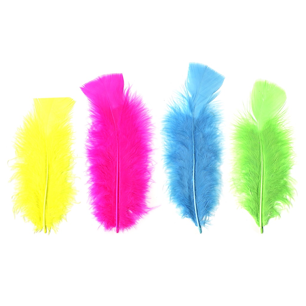 Loose Turkey Flats Mix Dyed - Bright Mix