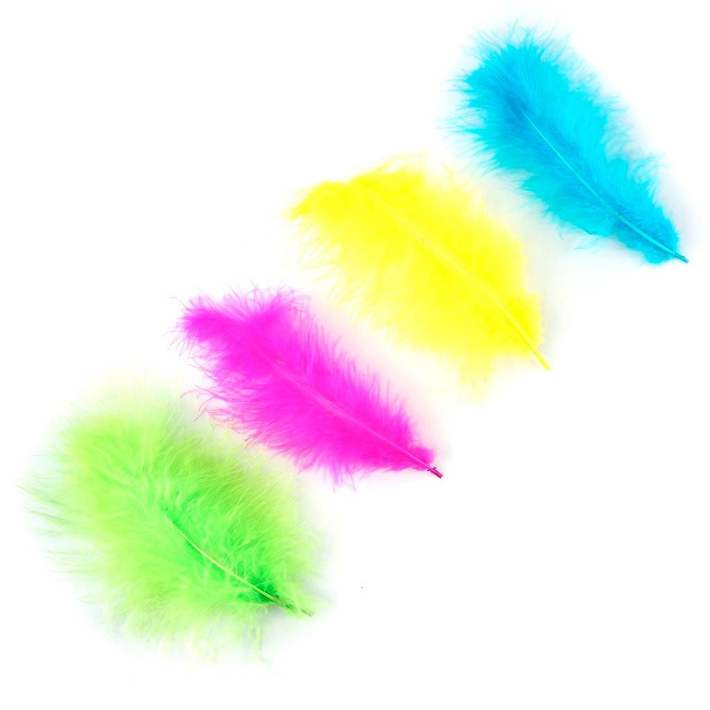 Loose Turkey Marabou Mix Dyed - Bright Mix