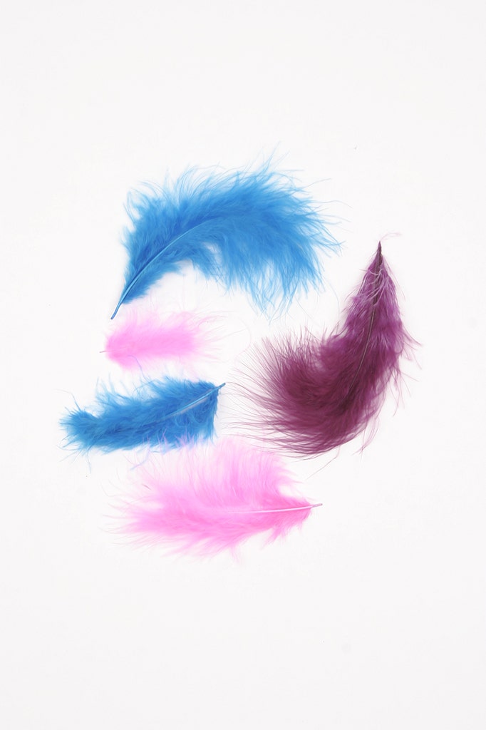 Loose Turkey Marabou Mix Dyed - Mask