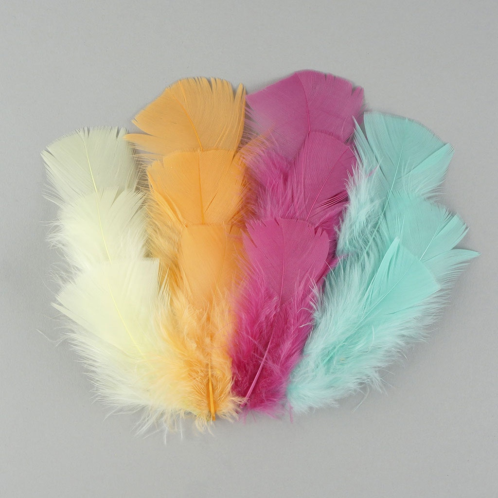 TURKEY PLUMAGE MIX DYED - MELON