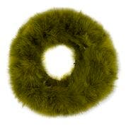 STRUNG TURKEY MARABOU BLOOD QUILL FEATHERS 3-4" - OLIVE