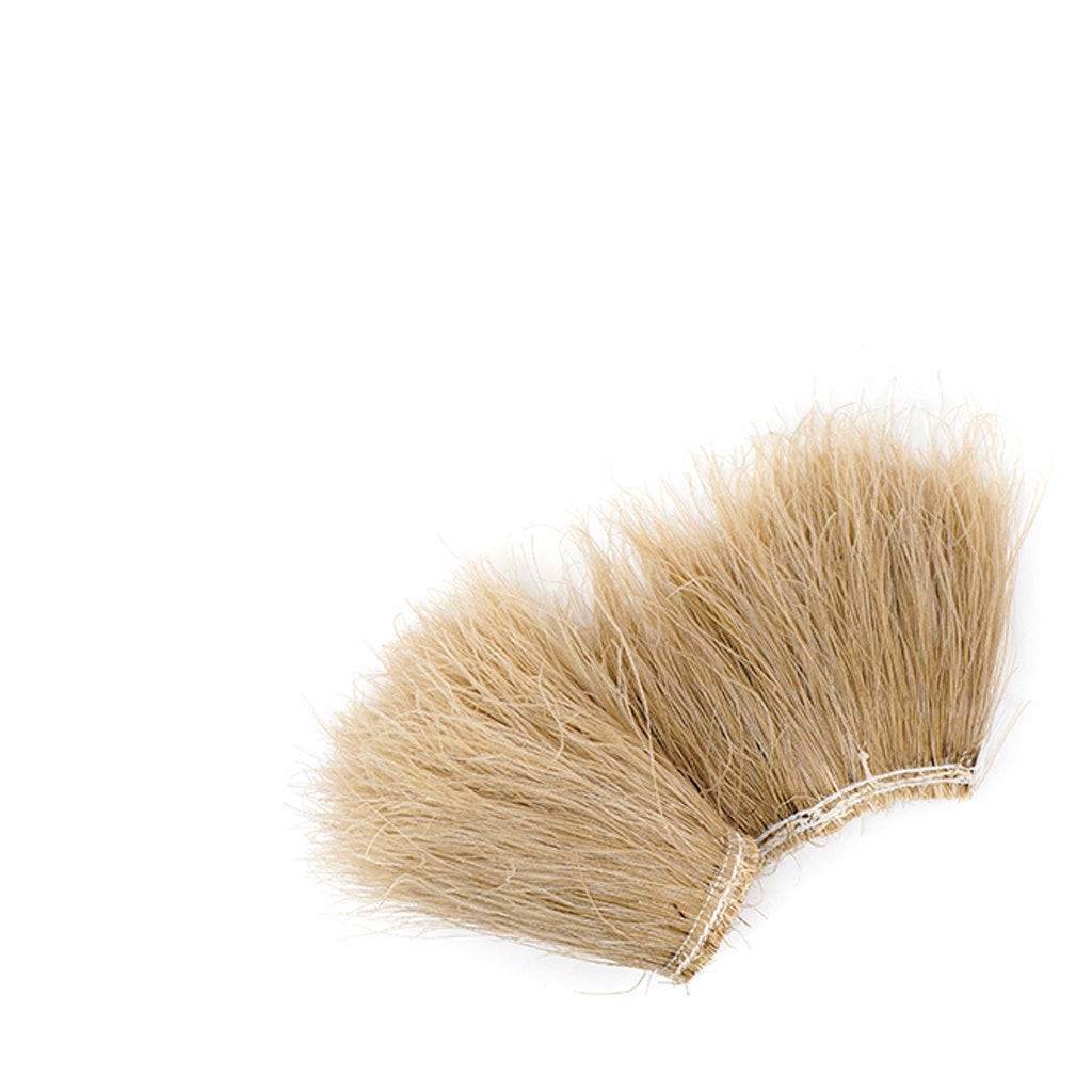 Peacock Flu (Herl) Bleached - Dyed Feathers [{WEDDING CENTERPIECES}] - Beige