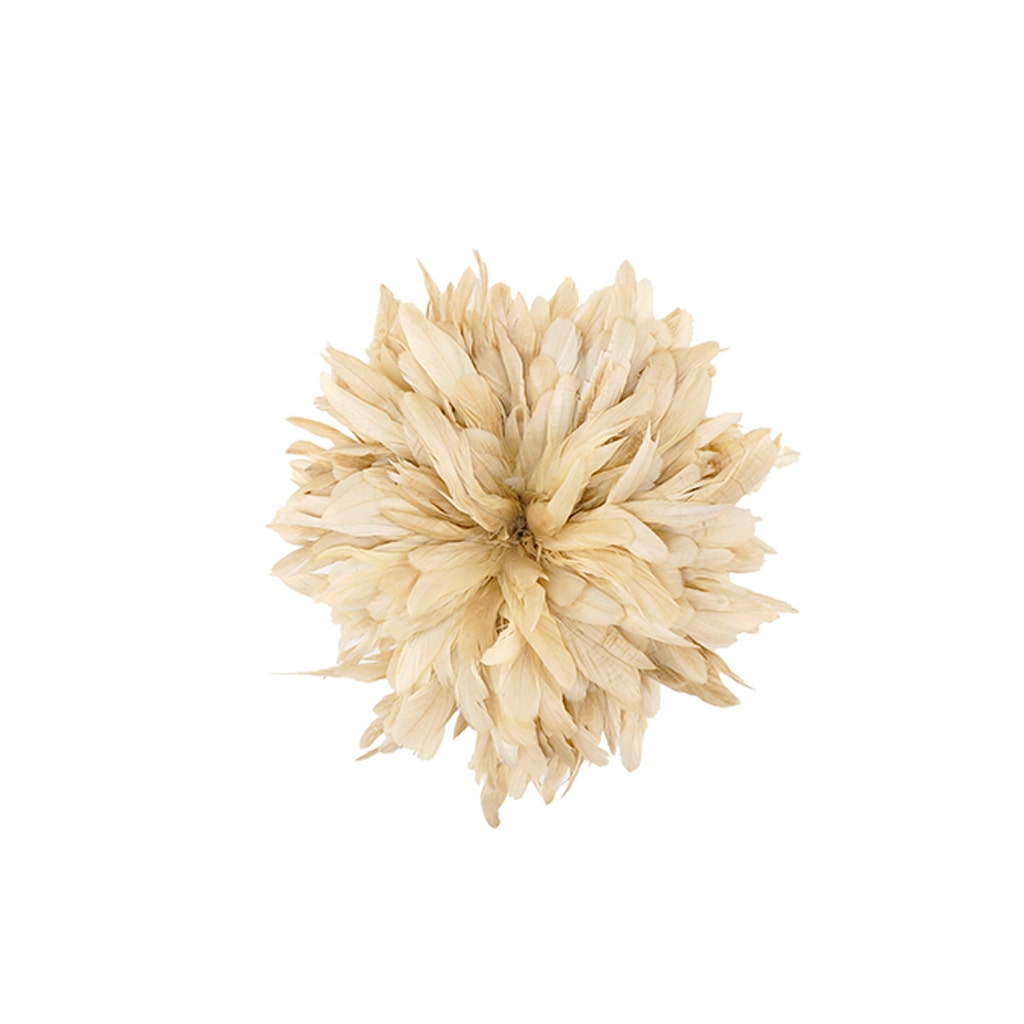 Rooster Coque Tail Feathers Bleach and Dyed - Beige