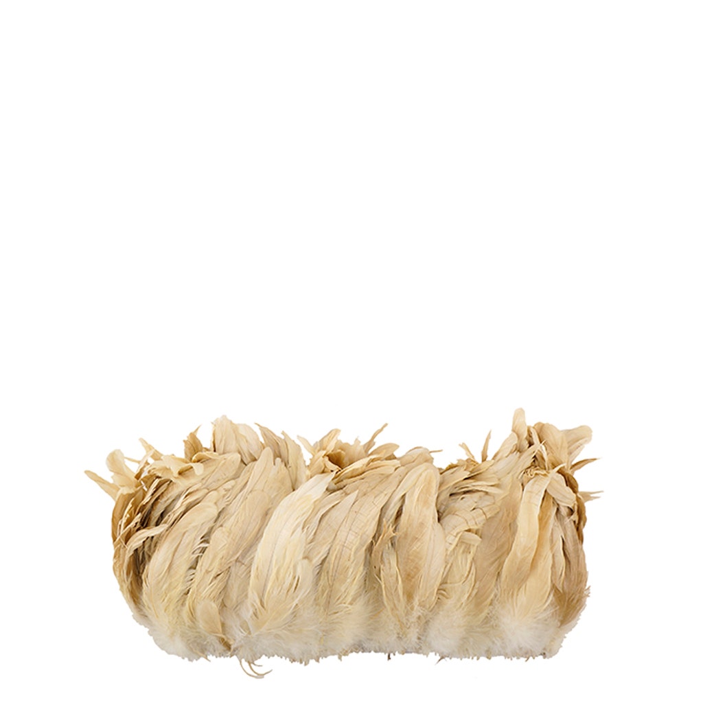 Rooster Coque Tail Feathers Bleach and Dyed - Beige