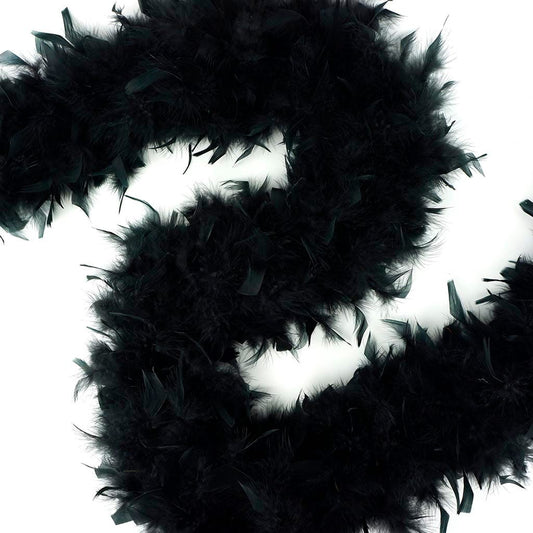 Chandelle Feather Boa - Heavyweight - Black
