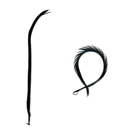 Goose Biot Feathers-Dyed - Black