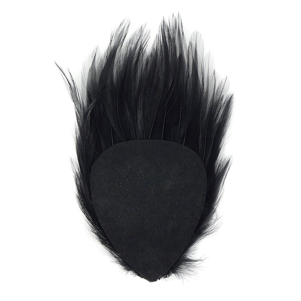 Feather Hackle Pads Dyed - Black